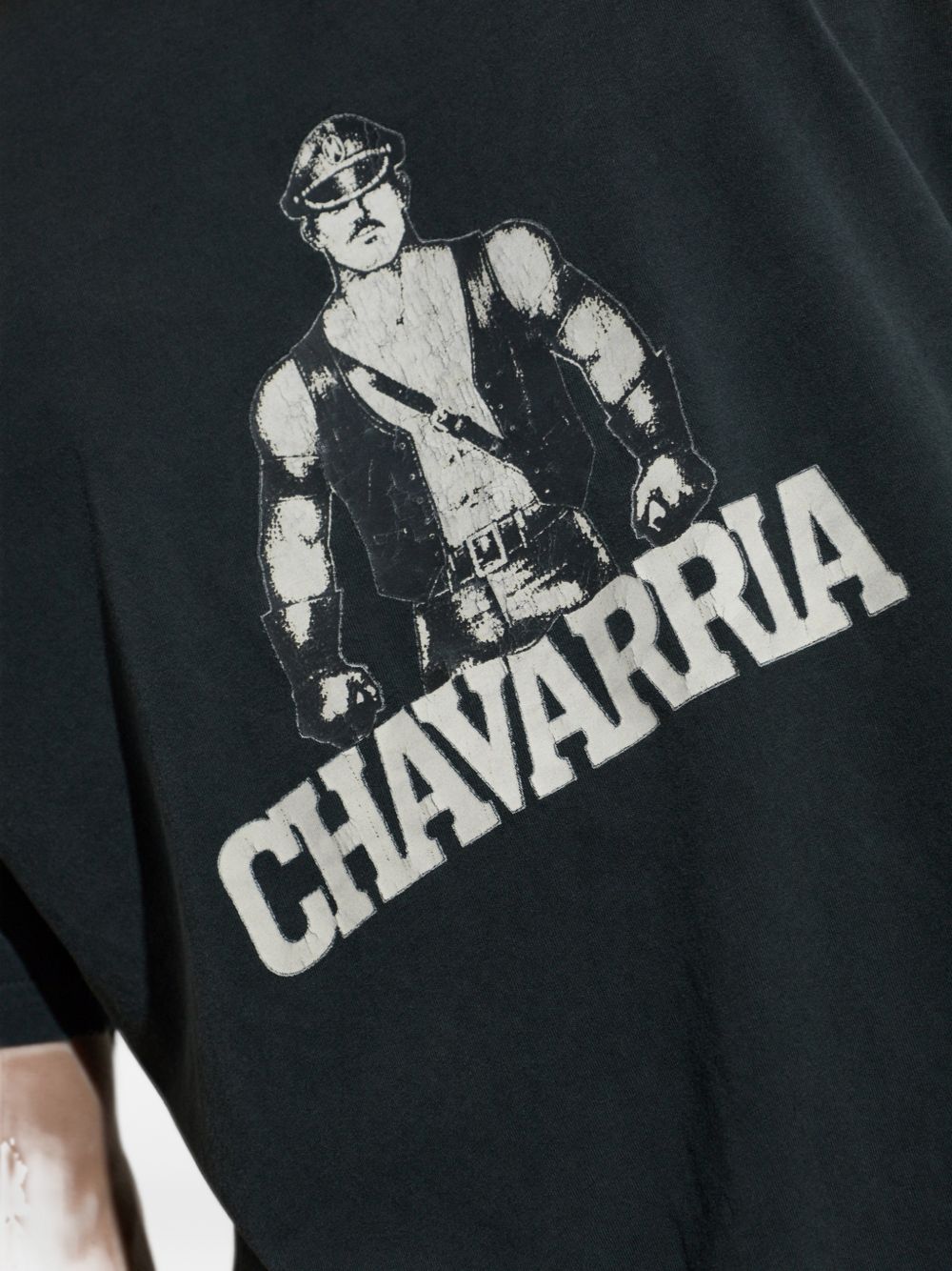 t-shirt leather daddy unisex nera 