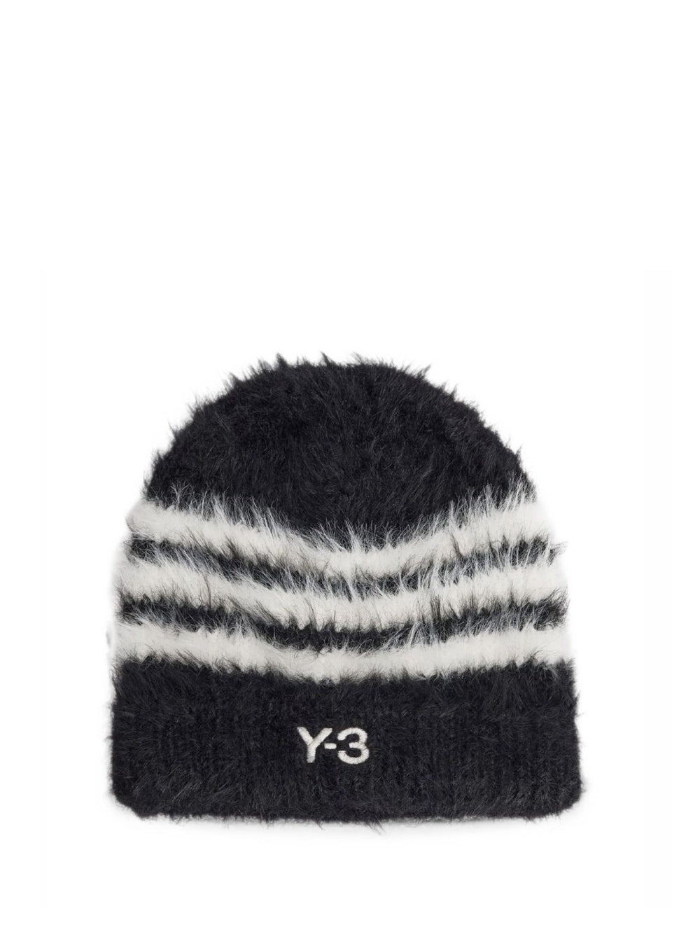 cappello beanie y-3 stripes unisex nero 