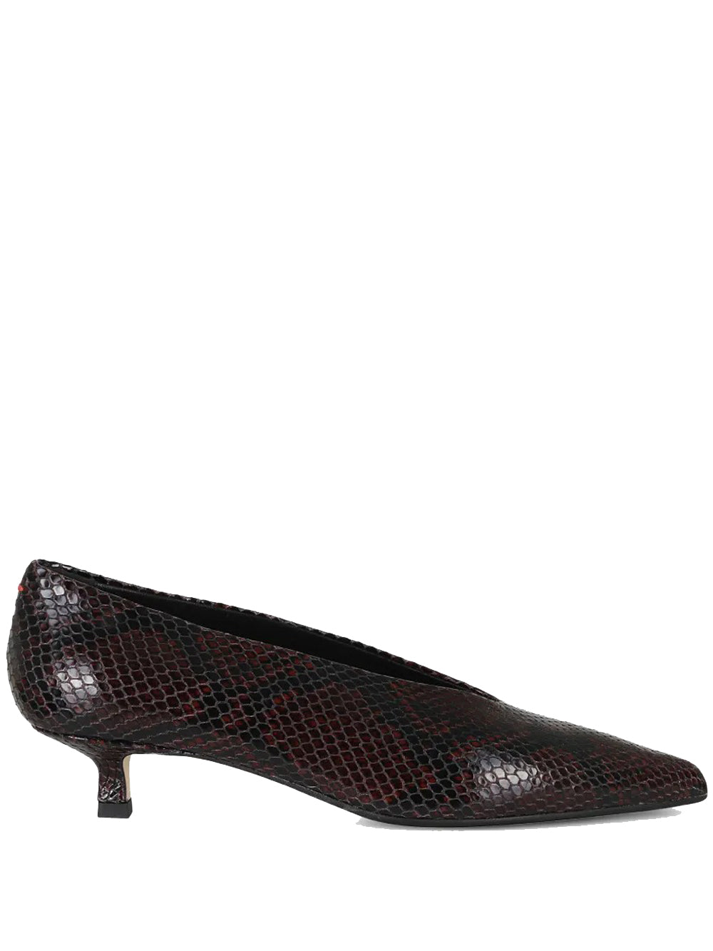 scarpe con gtacco clara donna borgogna 