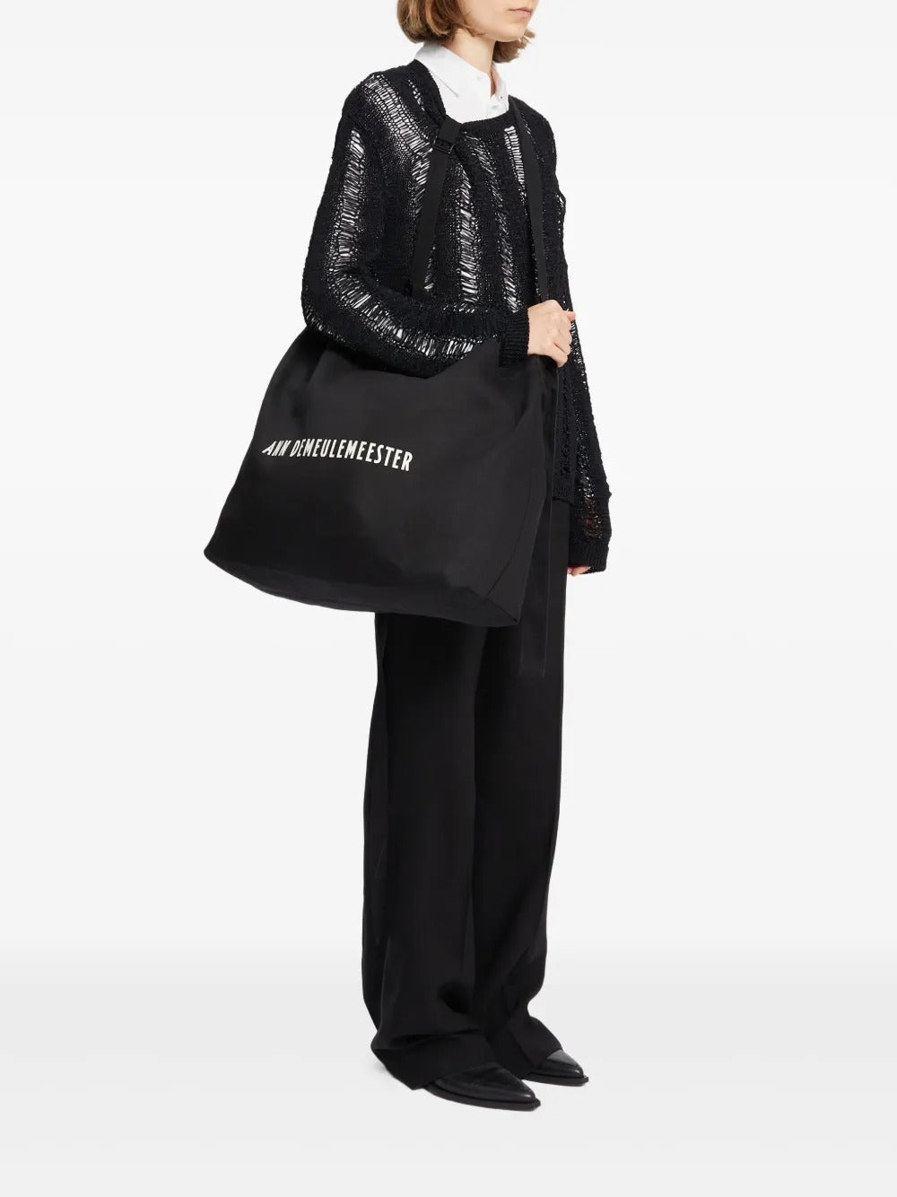 borsa ad large donna nera 