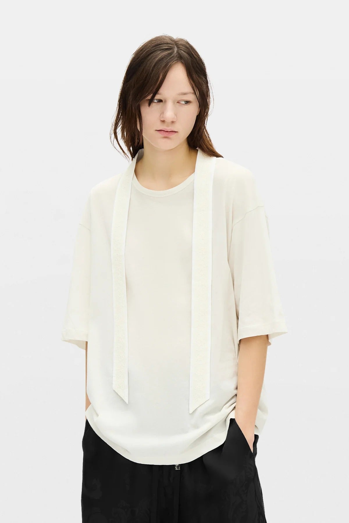 t-shirt agneta high comfort donna avorio 