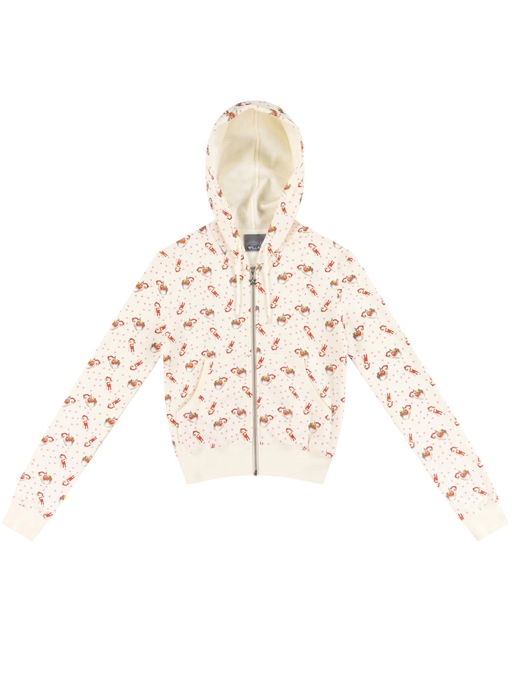 felpa  red deer shrunk baby hoodie donna multicolor 