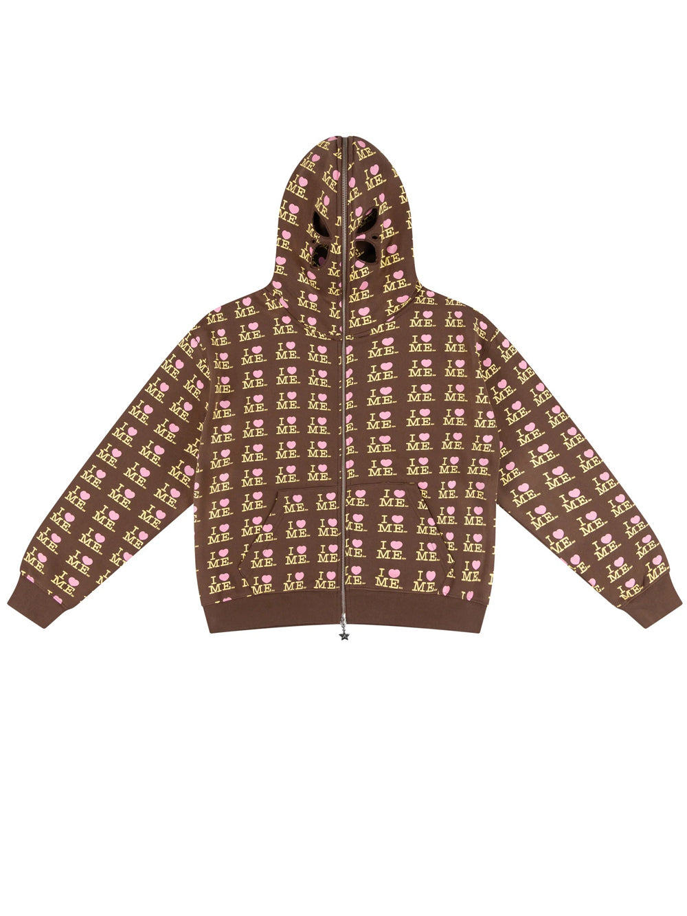 felpa choco i heart me butterfly hoodie donna marrone 