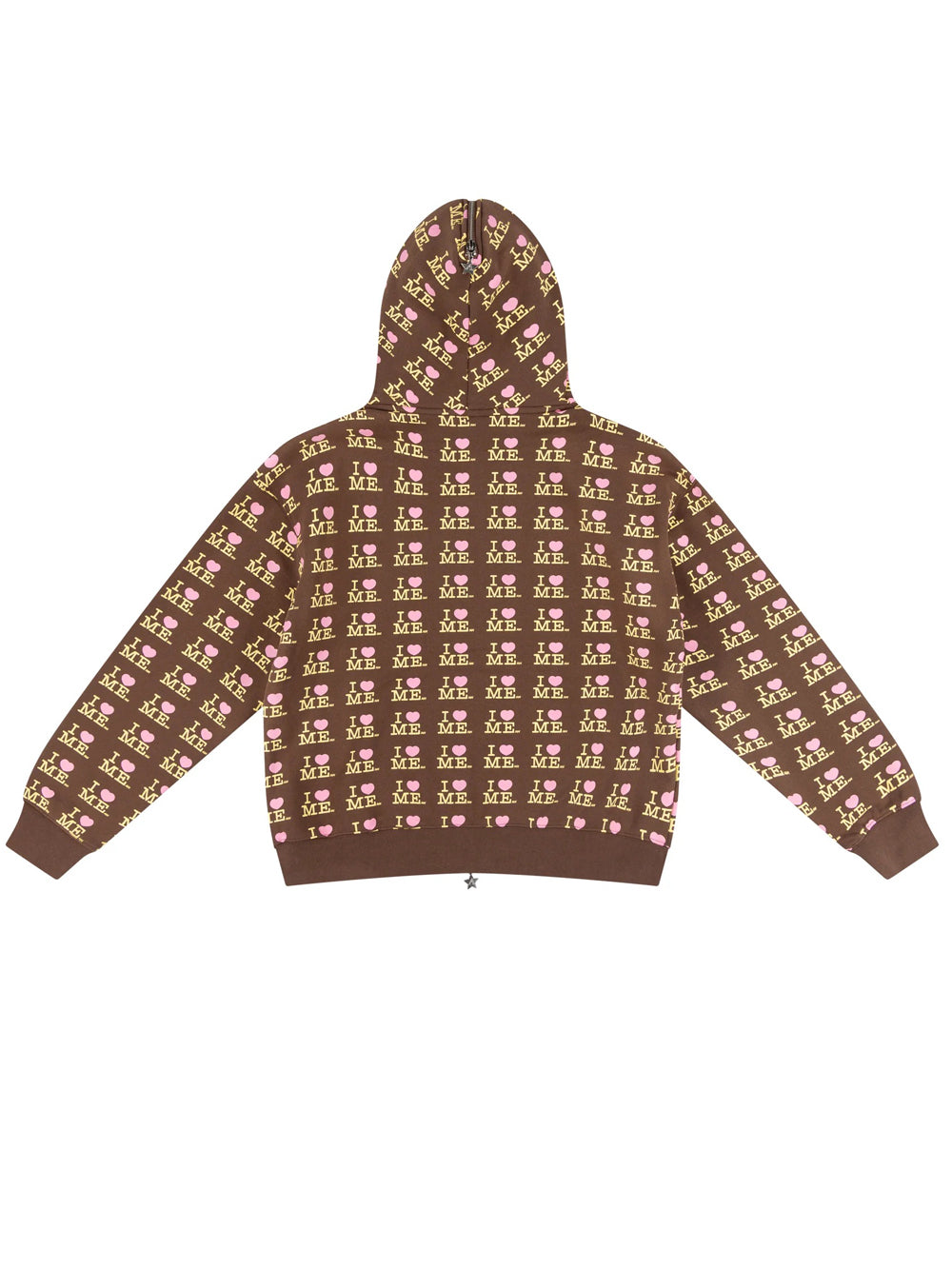 felpa choco i heart me butterfly hoodie donna marrone 