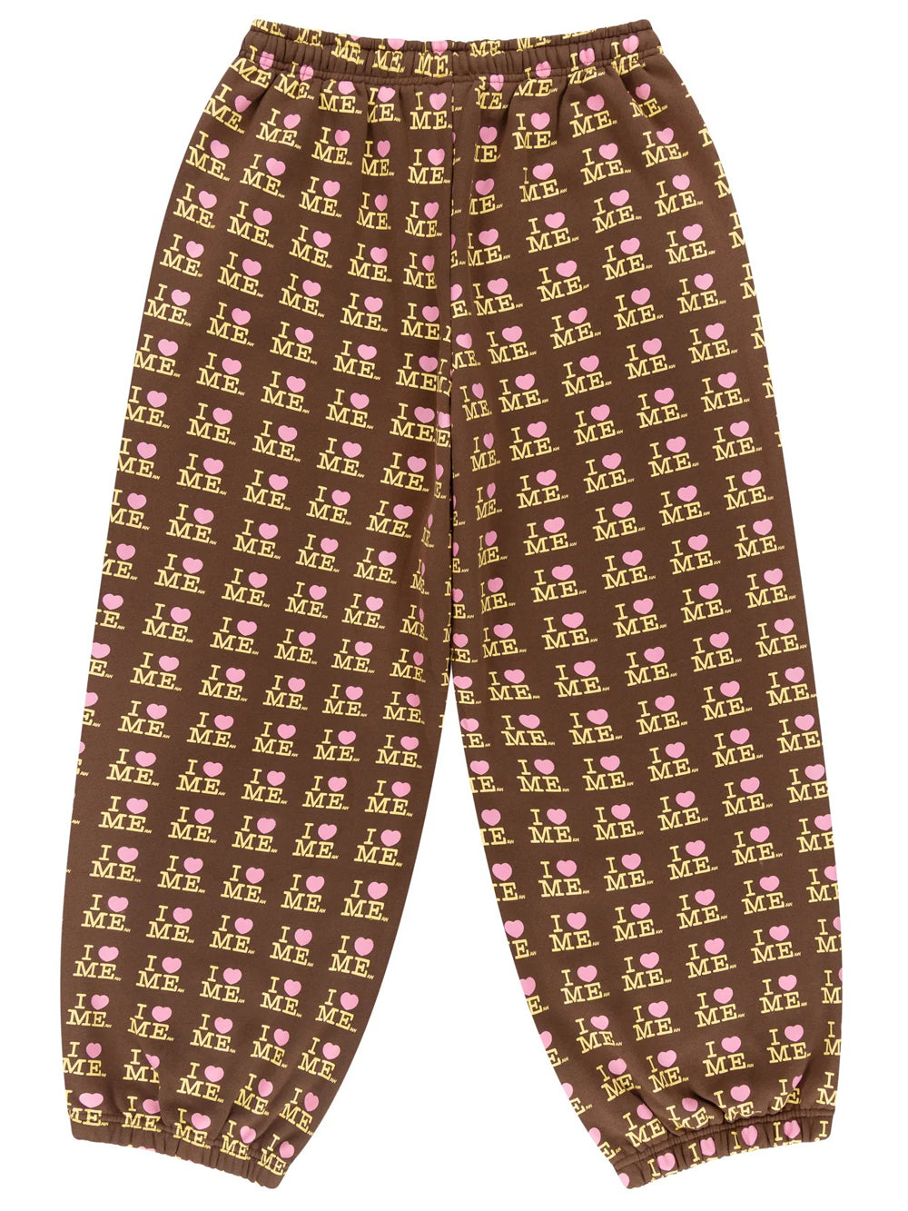 pantaloni choco i heart me  joggers donna marroni 