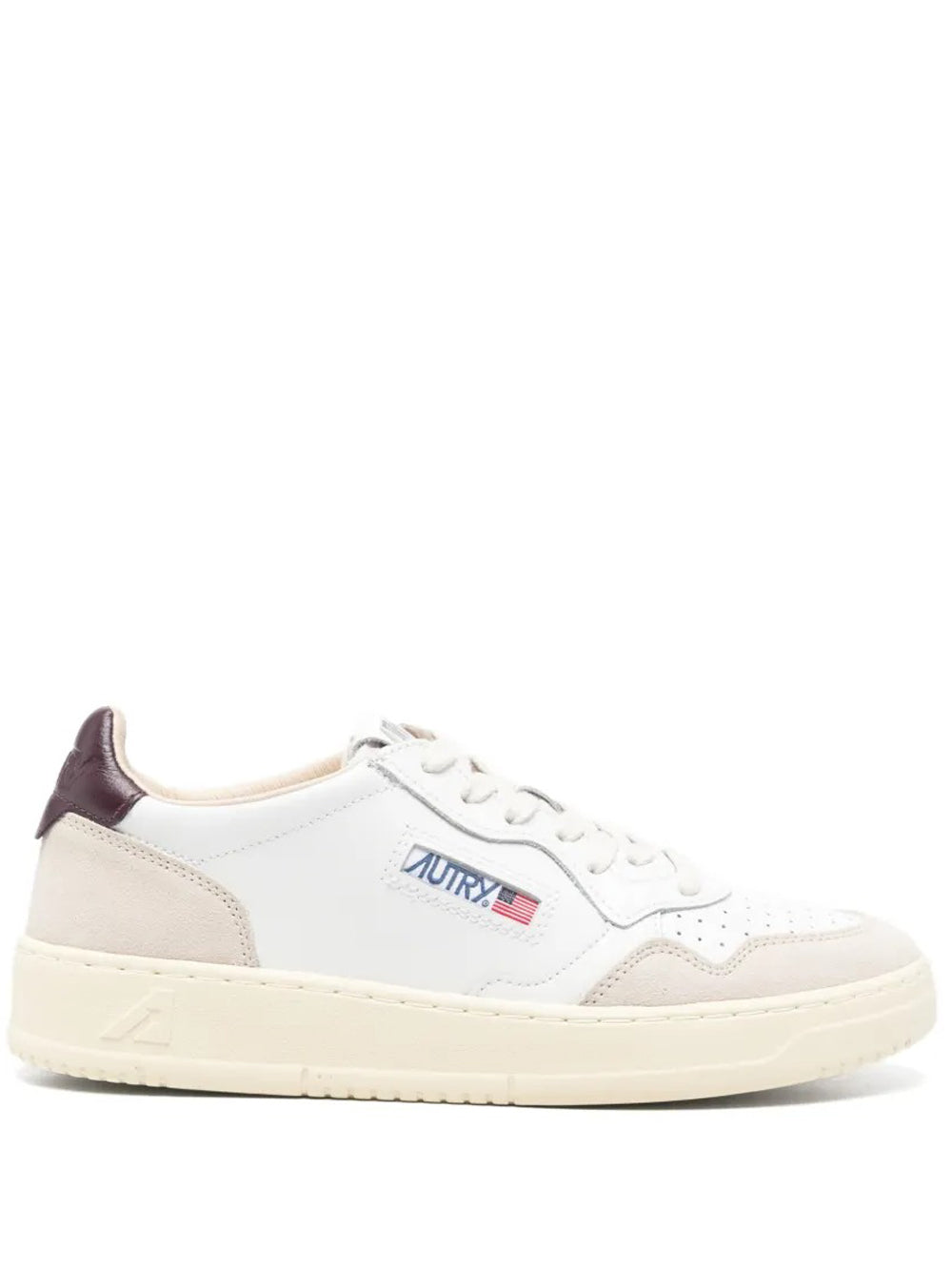 sneakers medalist low aulm ls18 uomo bianche e bordeoux 
