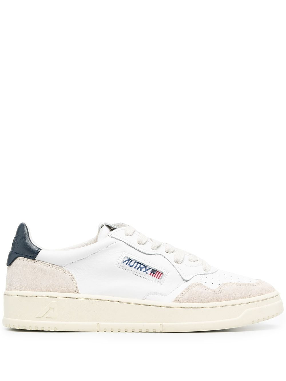 sneakers medalist low aulm ls28 uomo bianche, blu e crema 