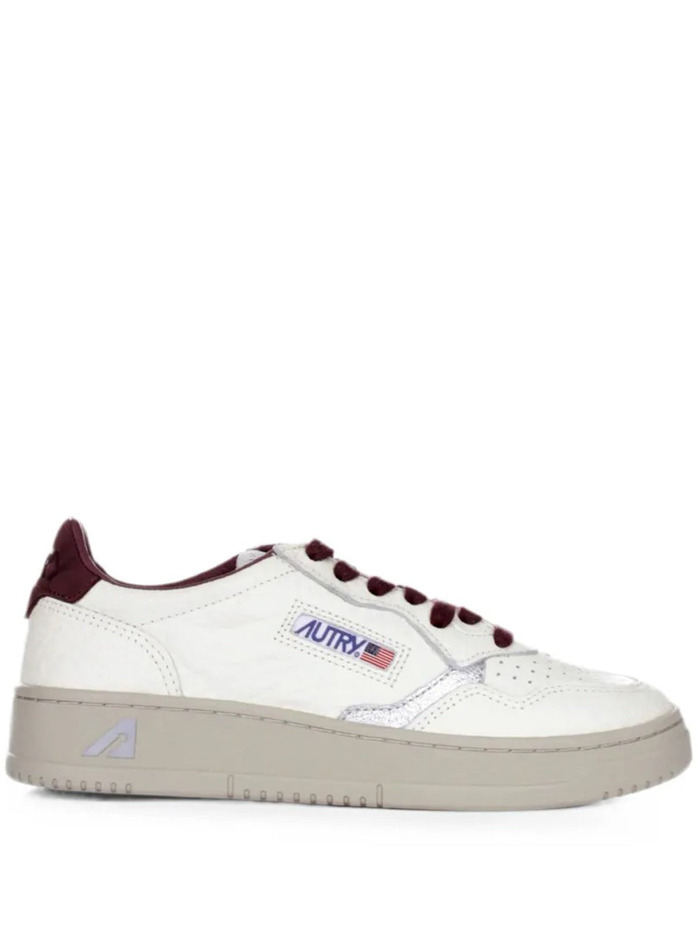 sneakers medalist low aulw ne19 donna bianche e marroni 