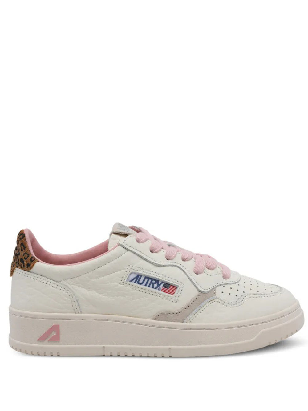 sneakers medalist low aulw nZ01 donna bianche, rosa e marroni 