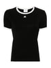 t-shirt signature contrast donna nera e bianca