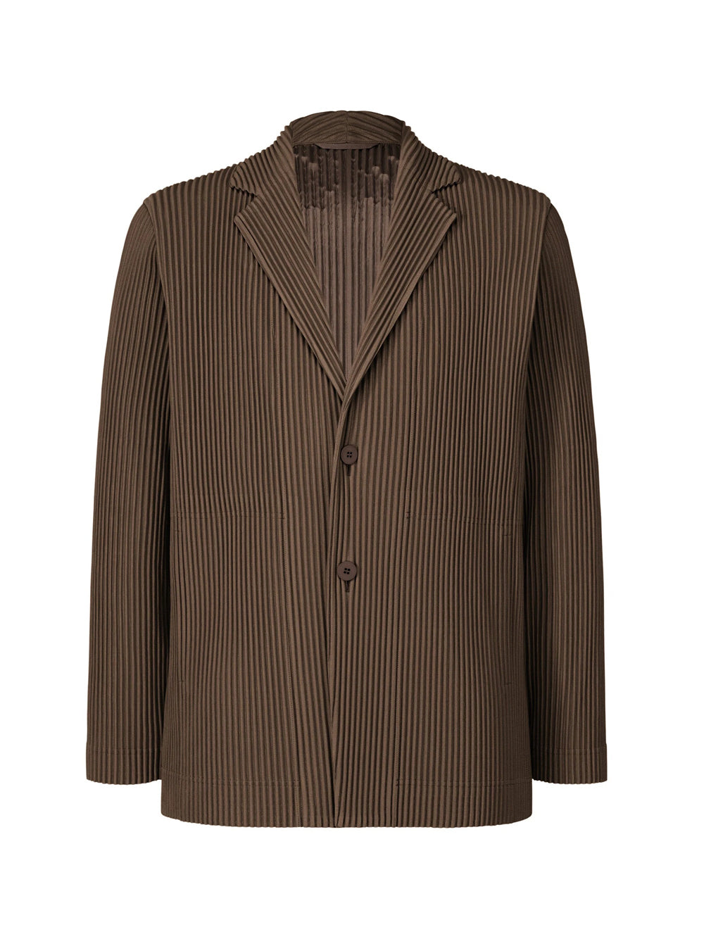 giacca tailored pleats 1  uomo marrone 