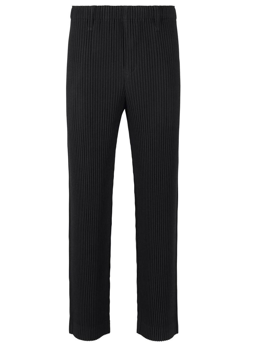 pantaloni homme plisse basics uomo neri 