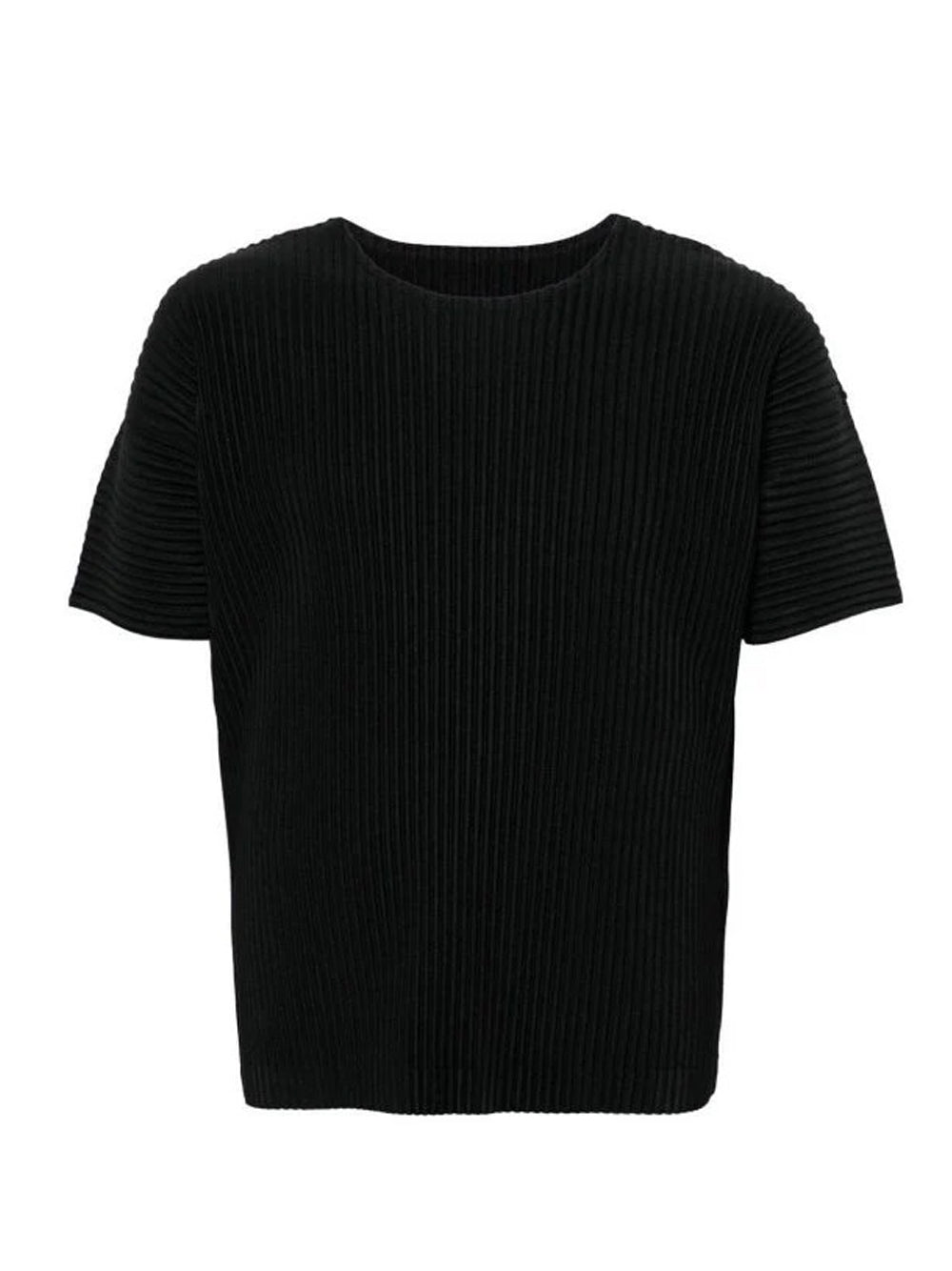 t-shirt homme plisse basics uomo nera 