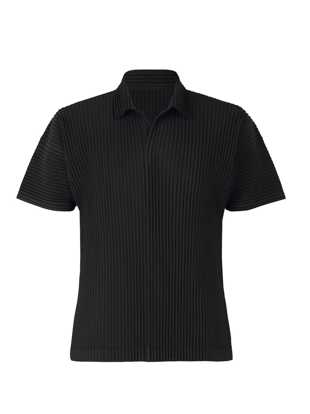 polo homme plisse basics uomo nera 