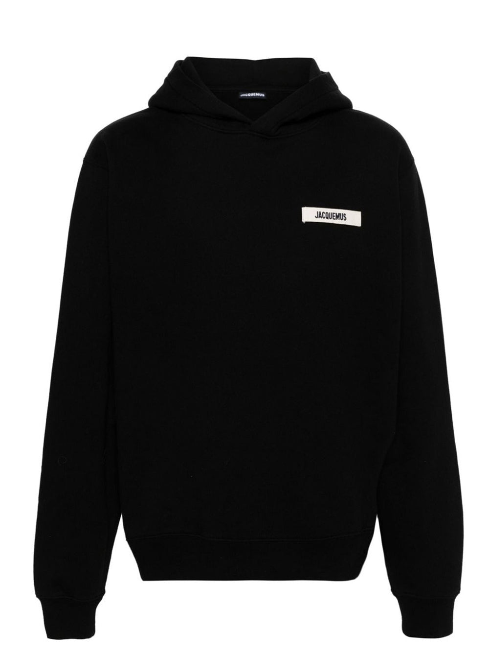 felpa le hoodie gros grain uomo nera 