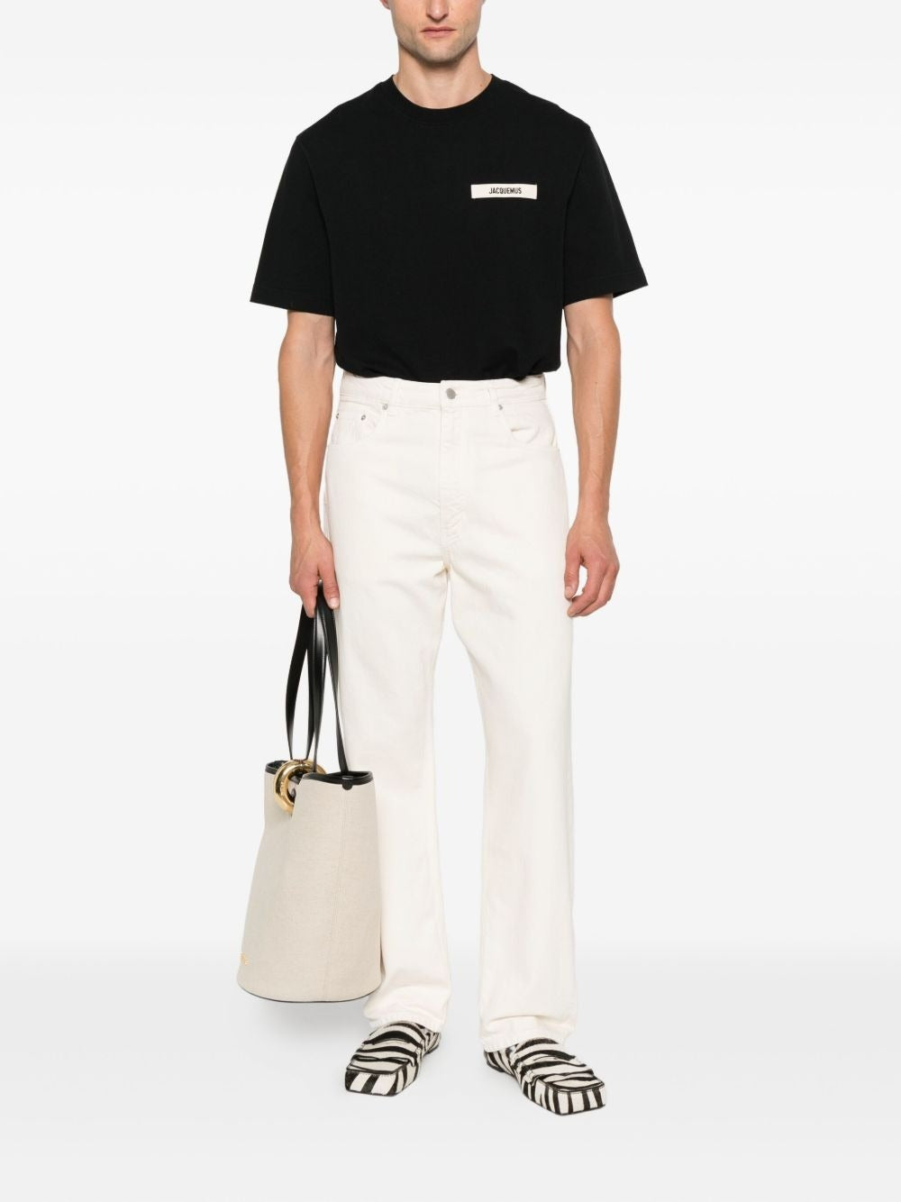 t-shirt le gros grain uomo nera 
