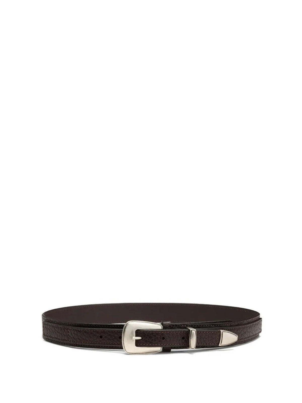 cintura minimal western uomo marrone 