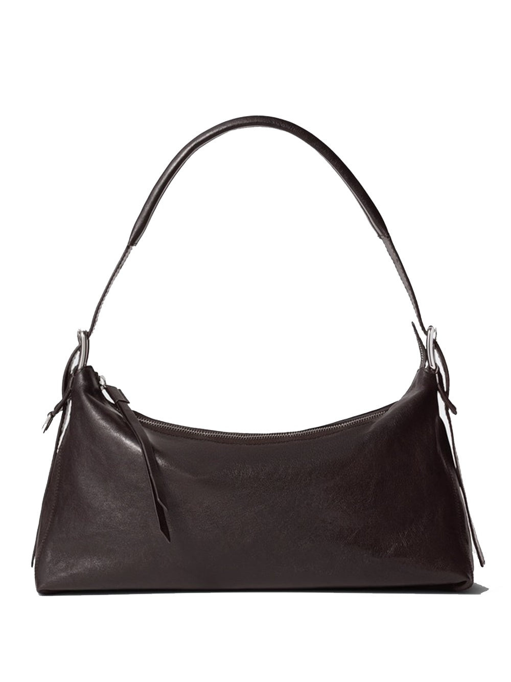 borsa belted baguette donna marrone scuro 