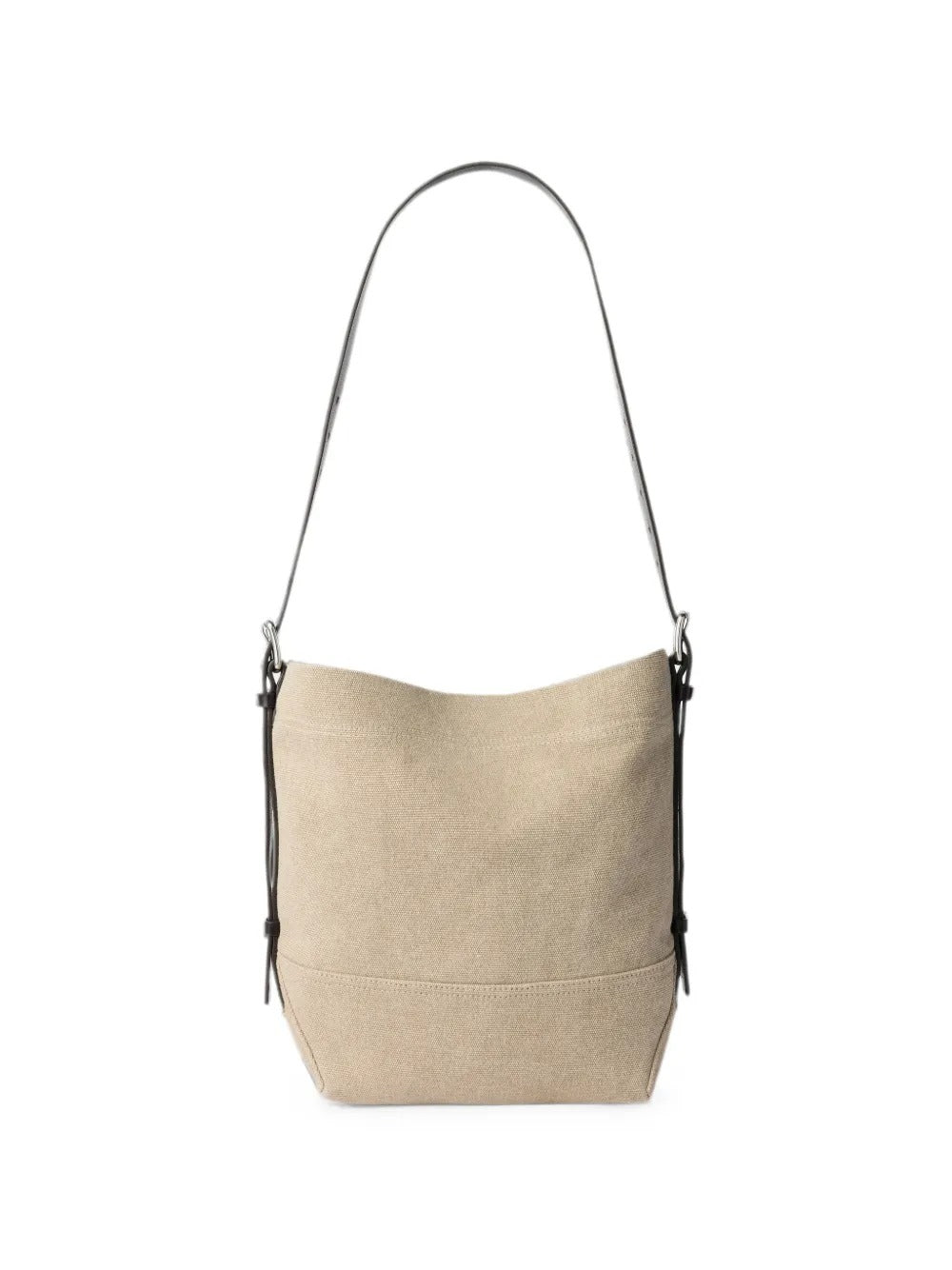 borsa small belted tote donna beige 