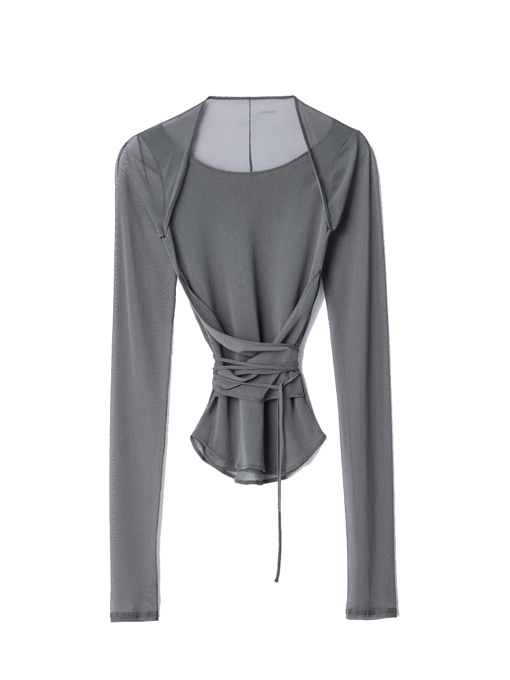 top ballerina wrap donna grigio 