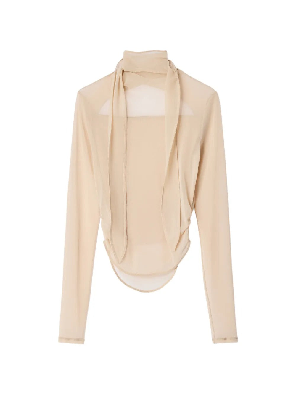top ballerina foulard donna polvere 