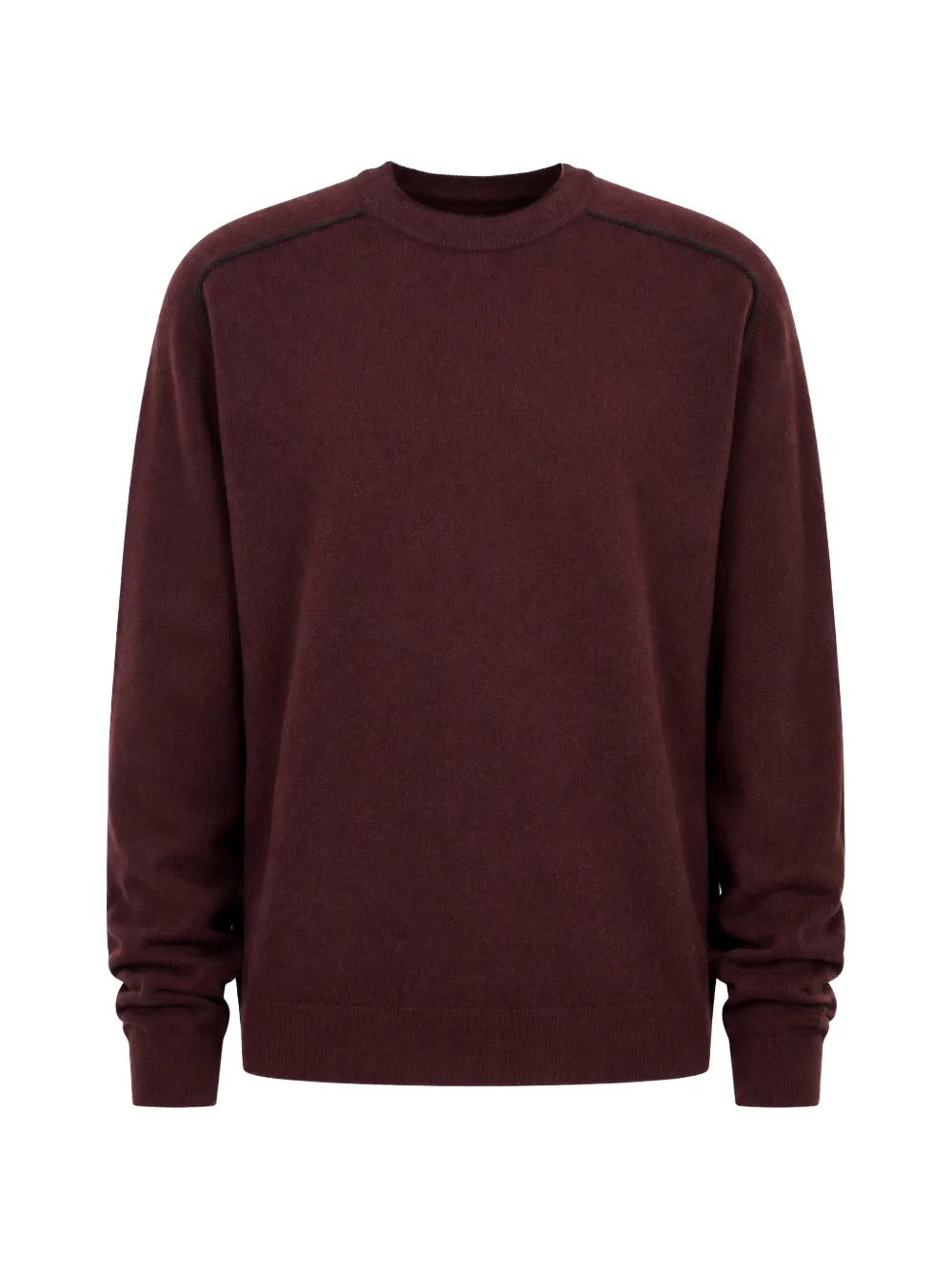 maglia girocollo uomo borgogna 