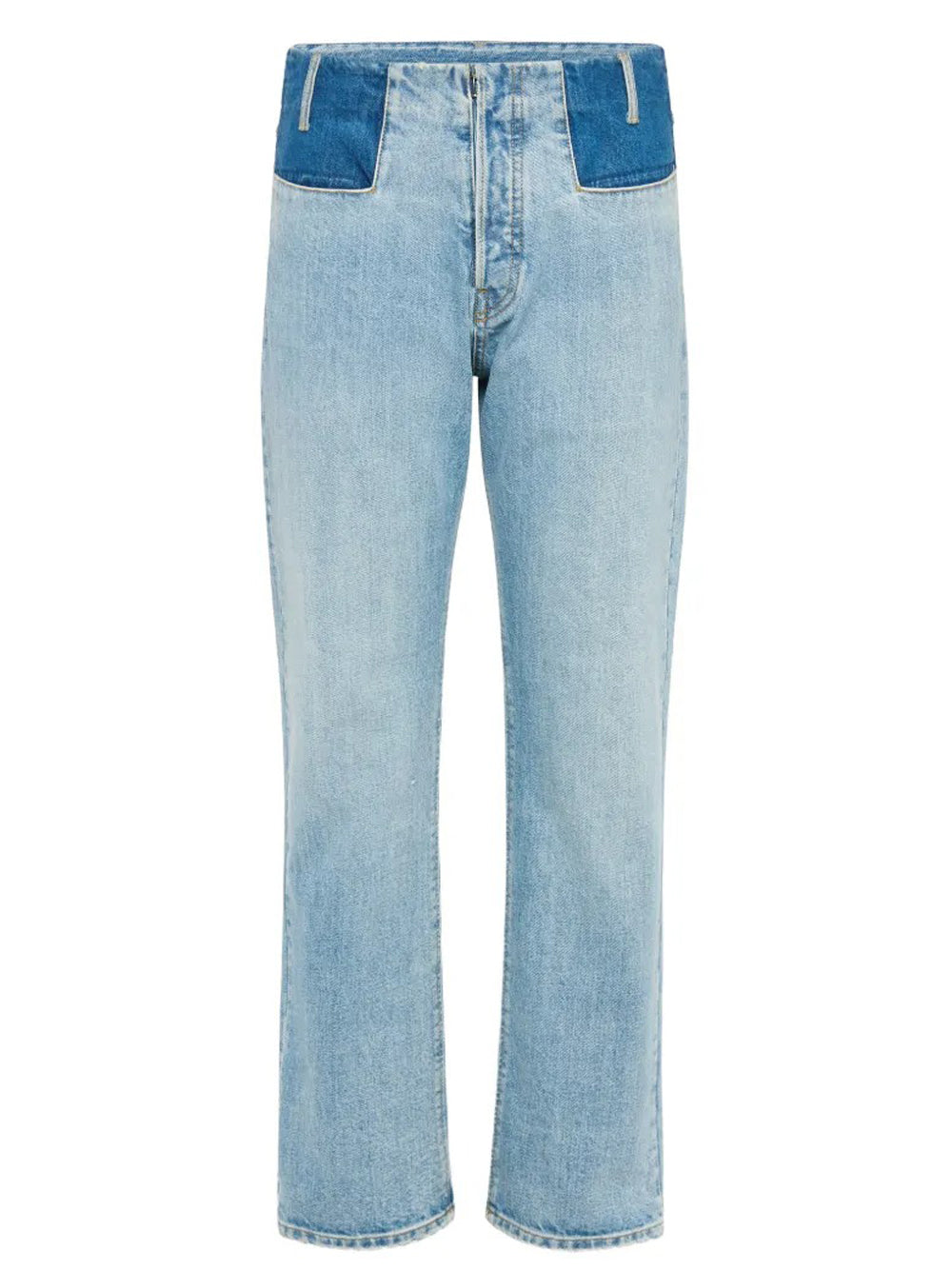 jeans waistless uomo blu 