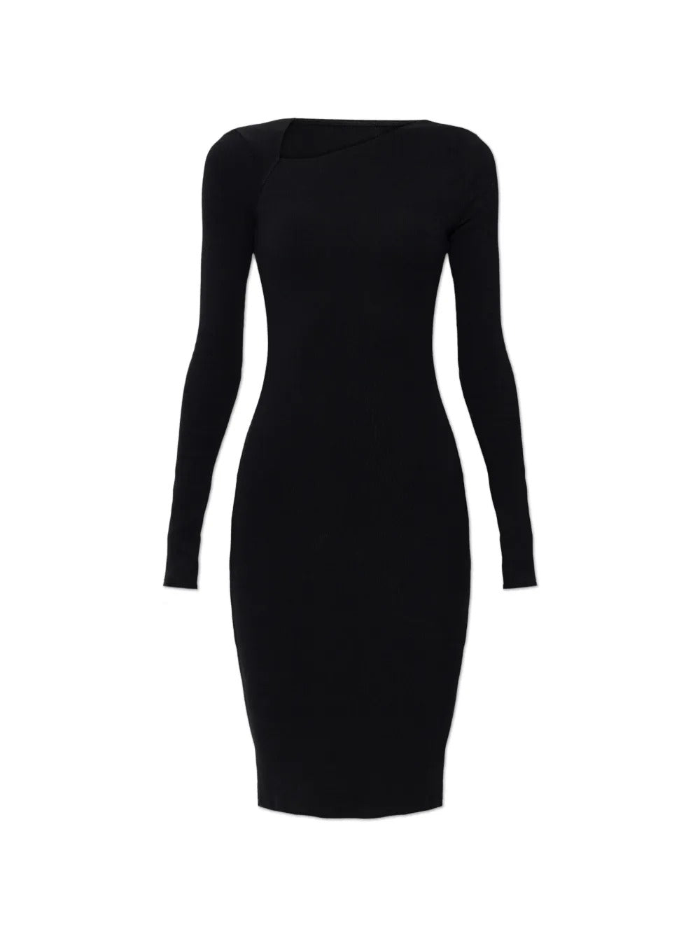 abito midi jersey donna nero 