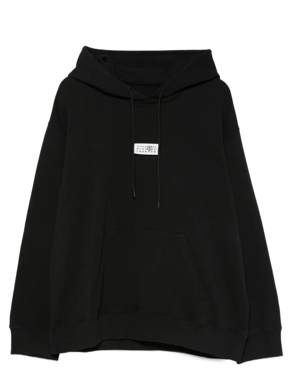 felpa con cappuccio uomo nera 