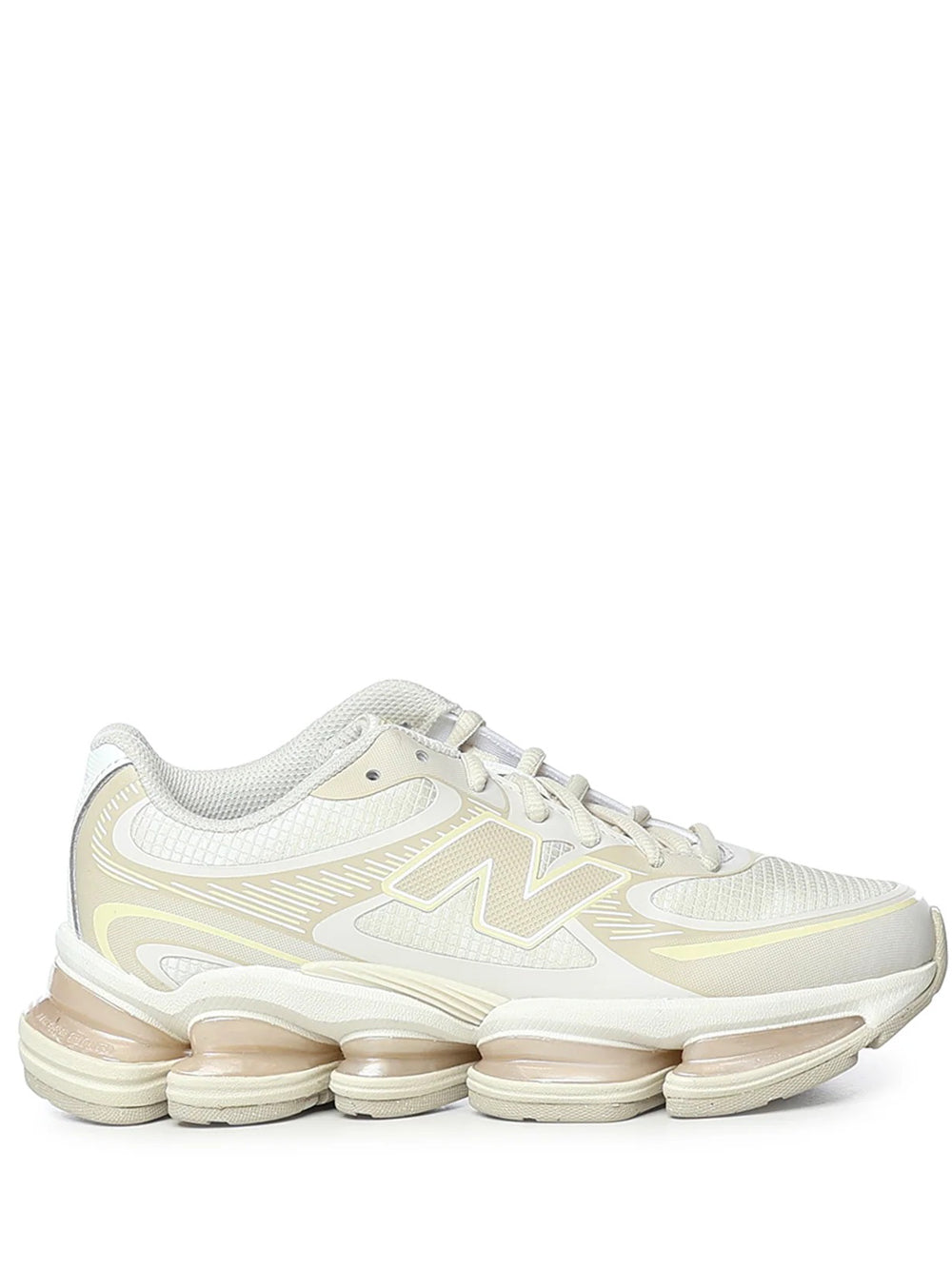 sneakers abzorb 2000 unisex bianche e avorio 