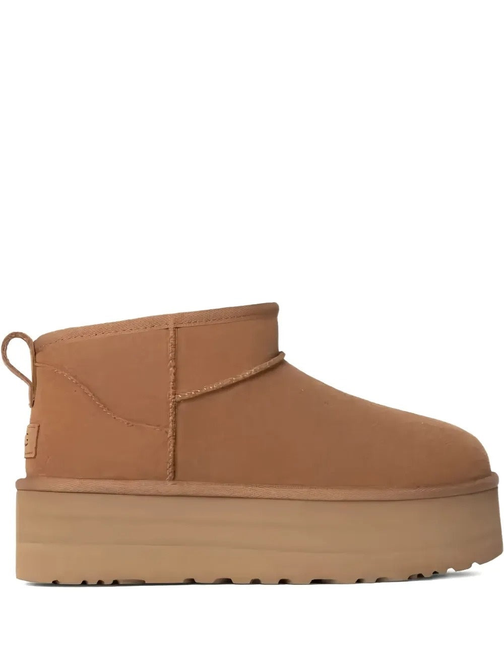 stivali classic ultra mini platform donna castagna 