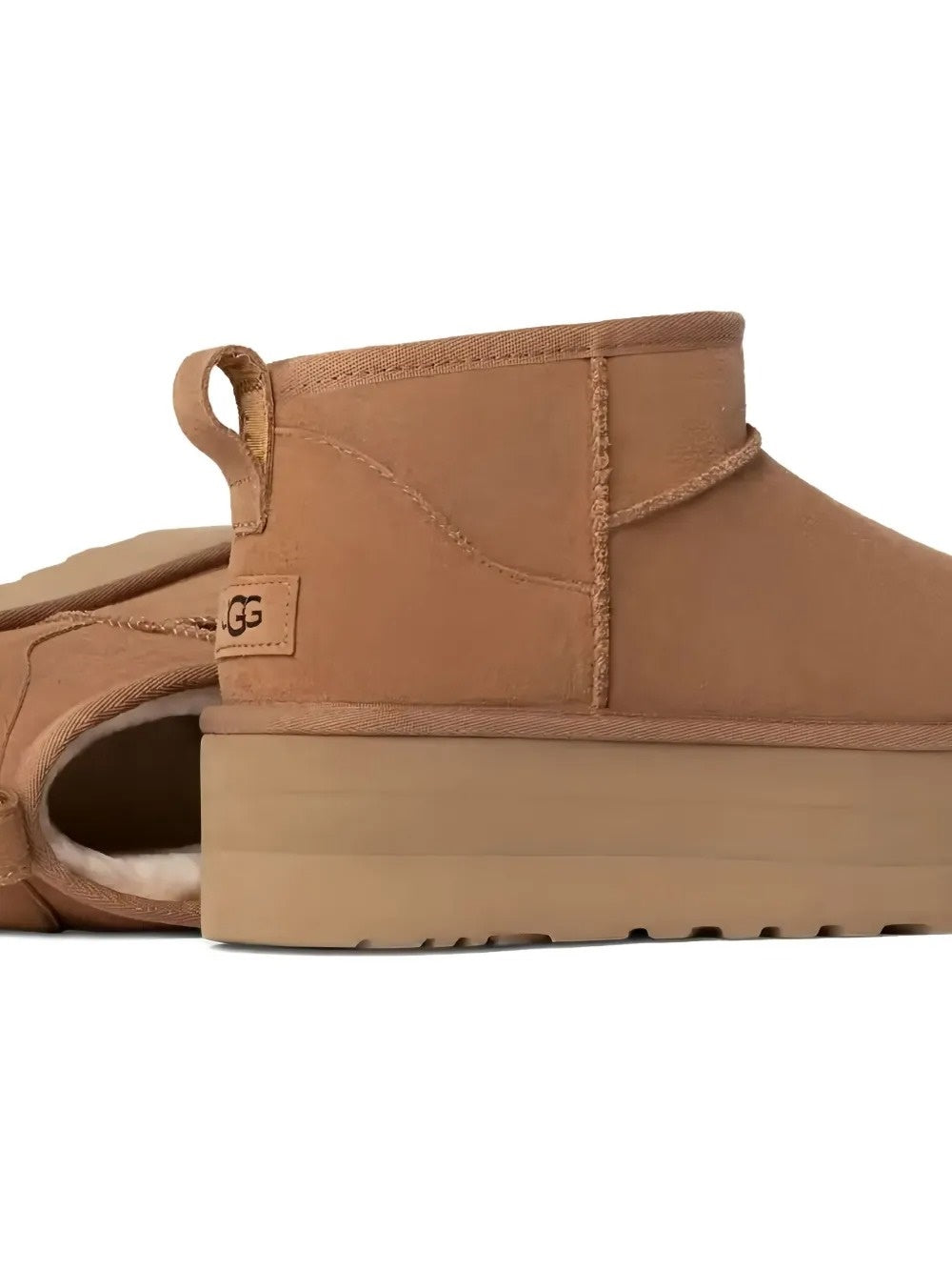stivali classic ultra mini platform donna castagna 