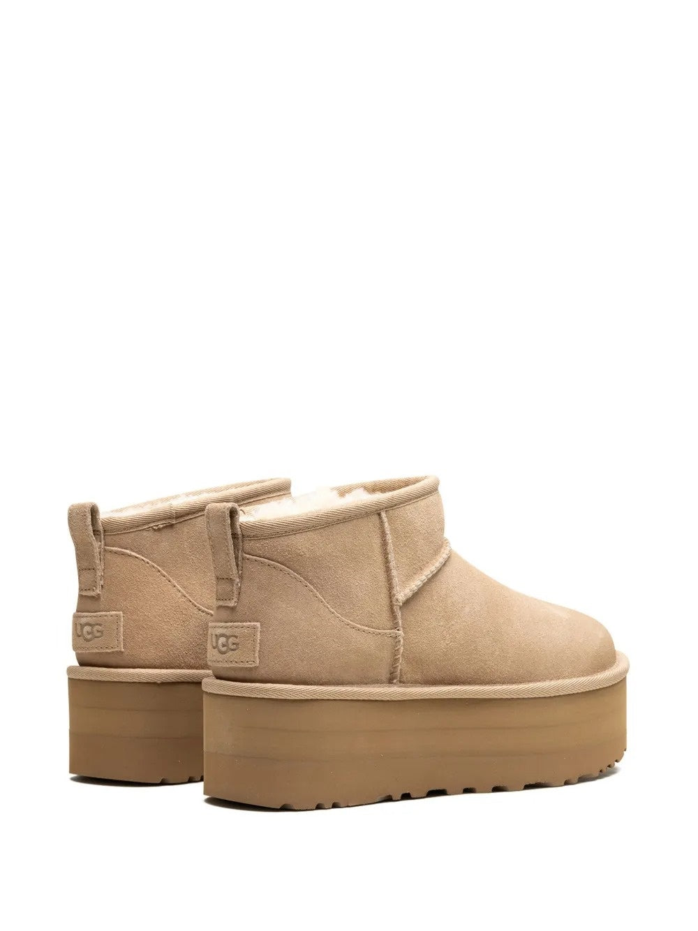 stivali classic ultra mini platform donna sabbia 