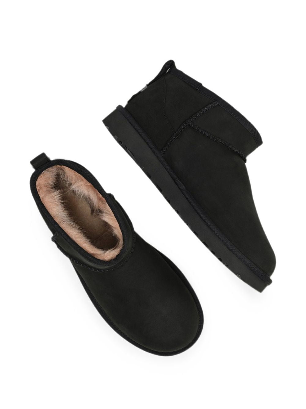 stivali classic ultra mini nubuck donna neri 