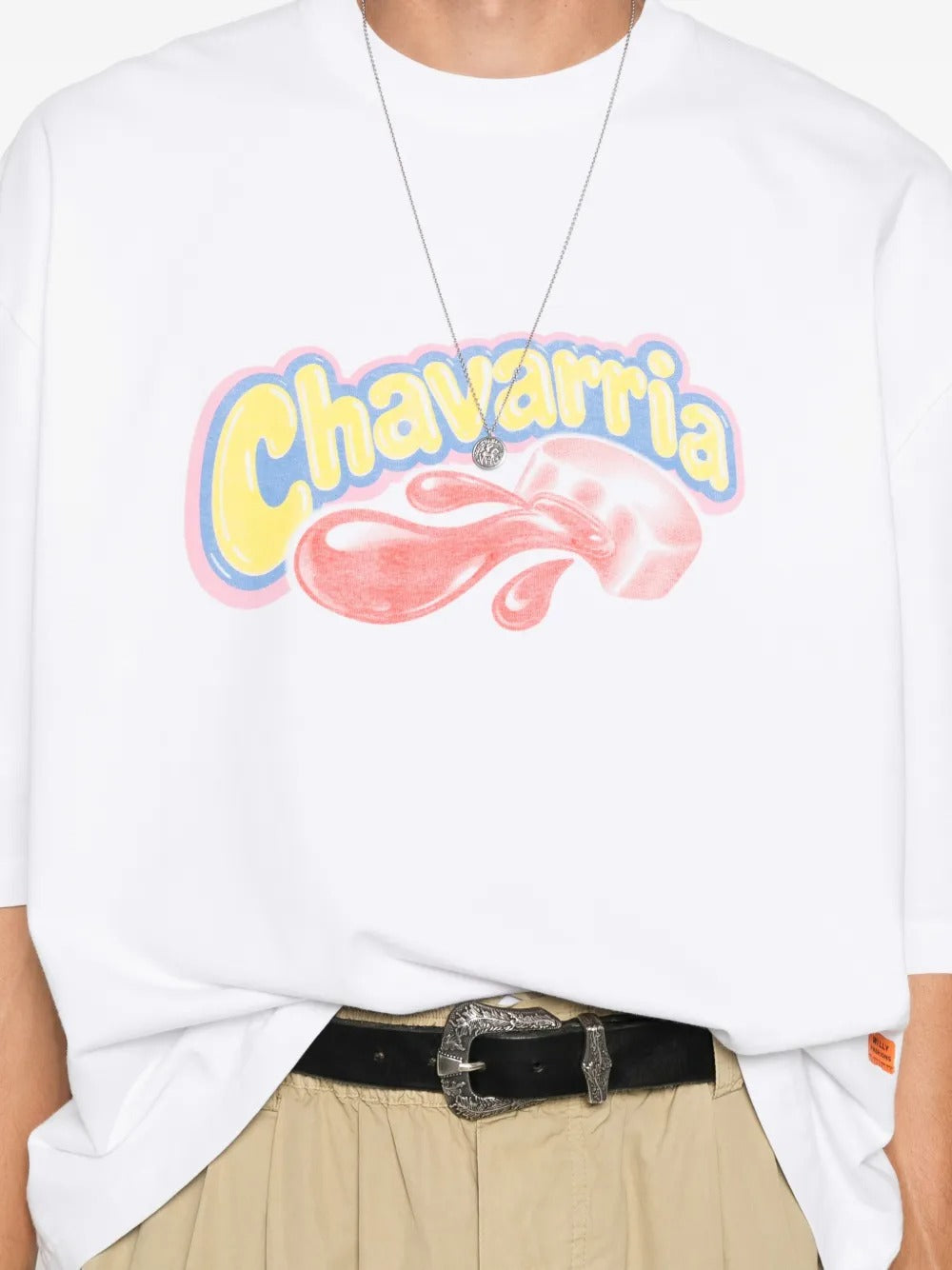t-shirt os chavaloo buffalo unisex bianca 