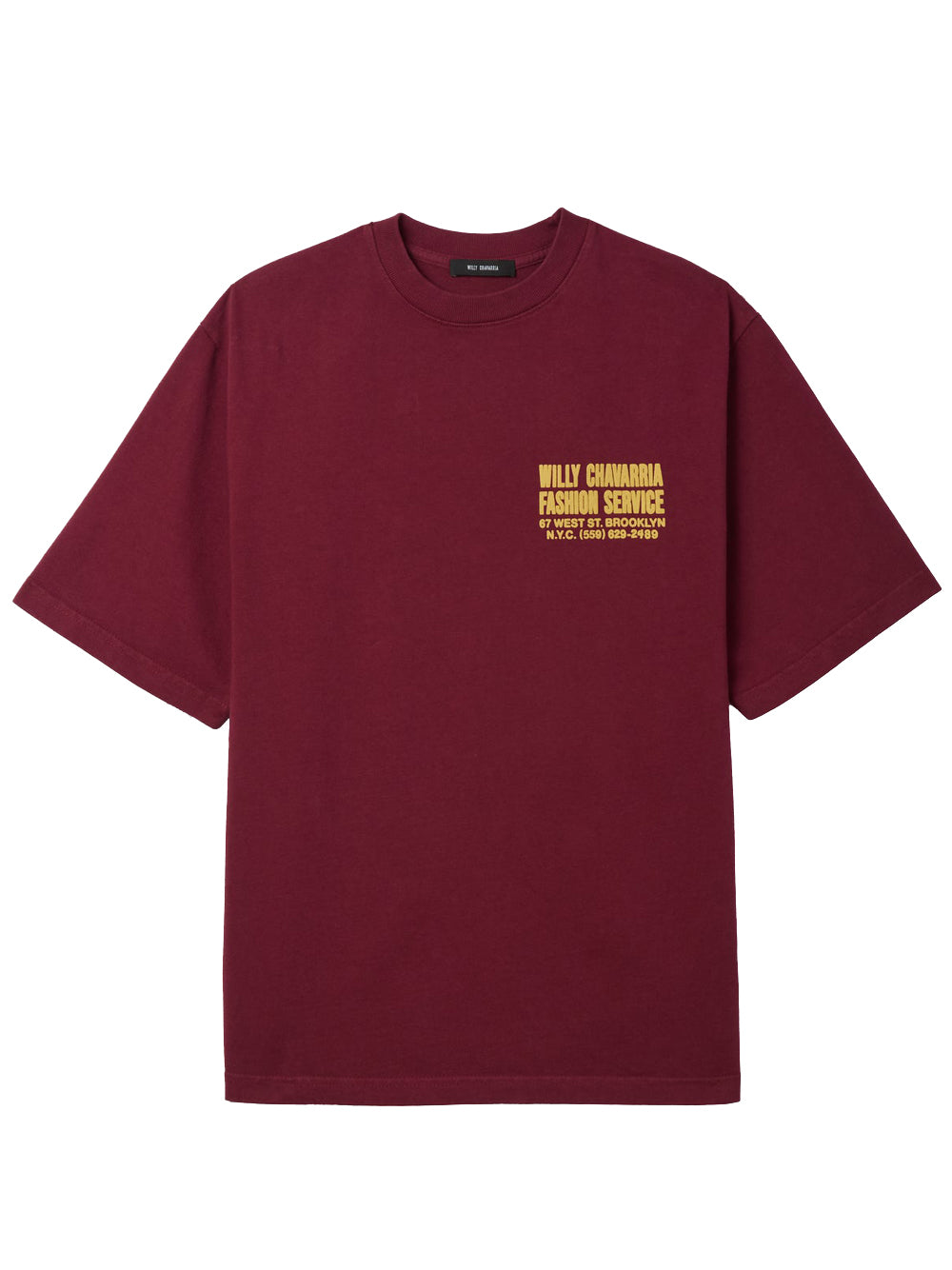t-shirt w.c. fashion services standard unisex bordeoux 