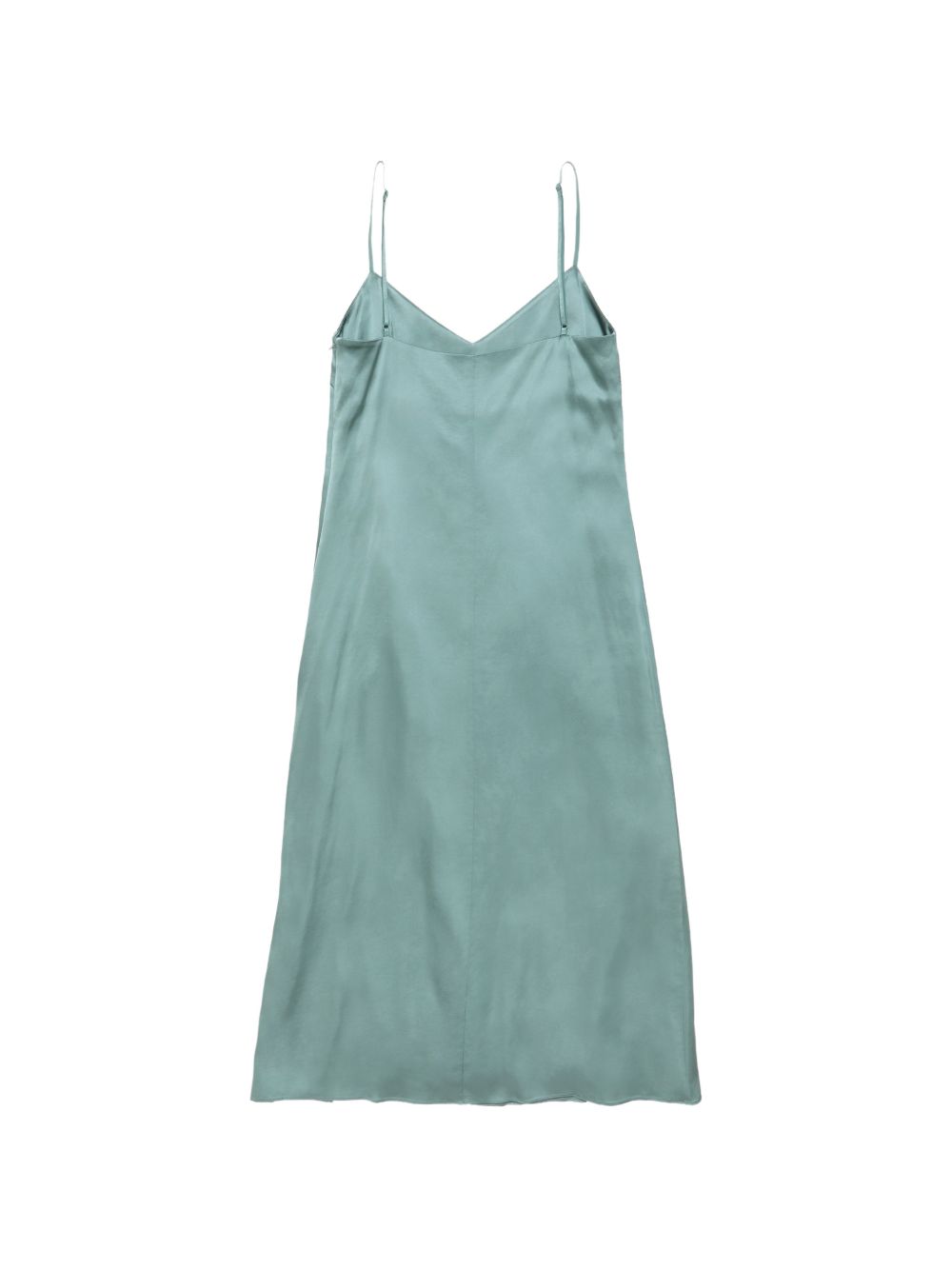 abito satin donna verde salvia 