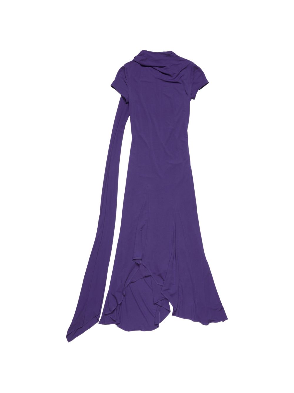 abito midi layered donna viola 