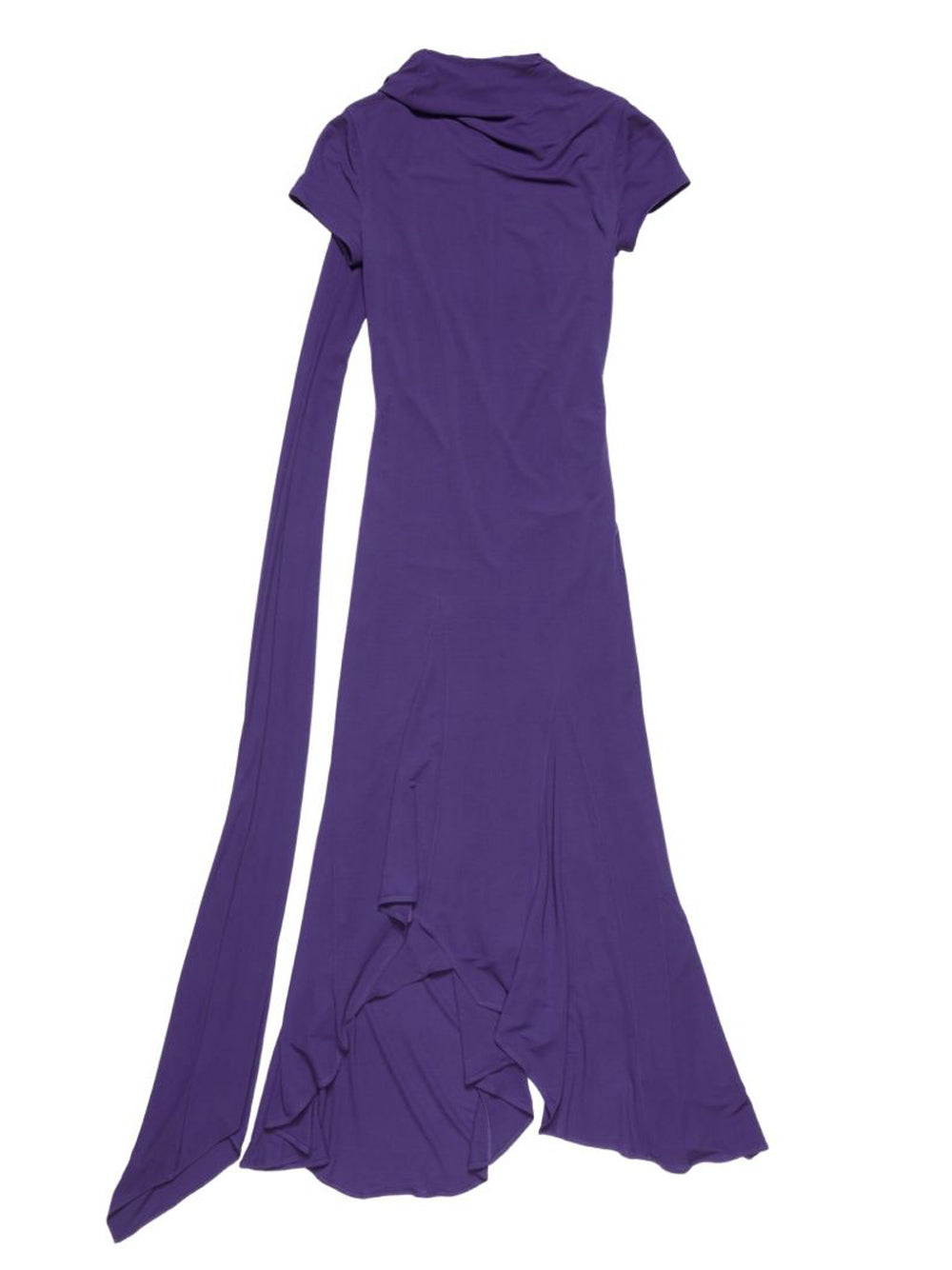 abito midi layered donna viola 