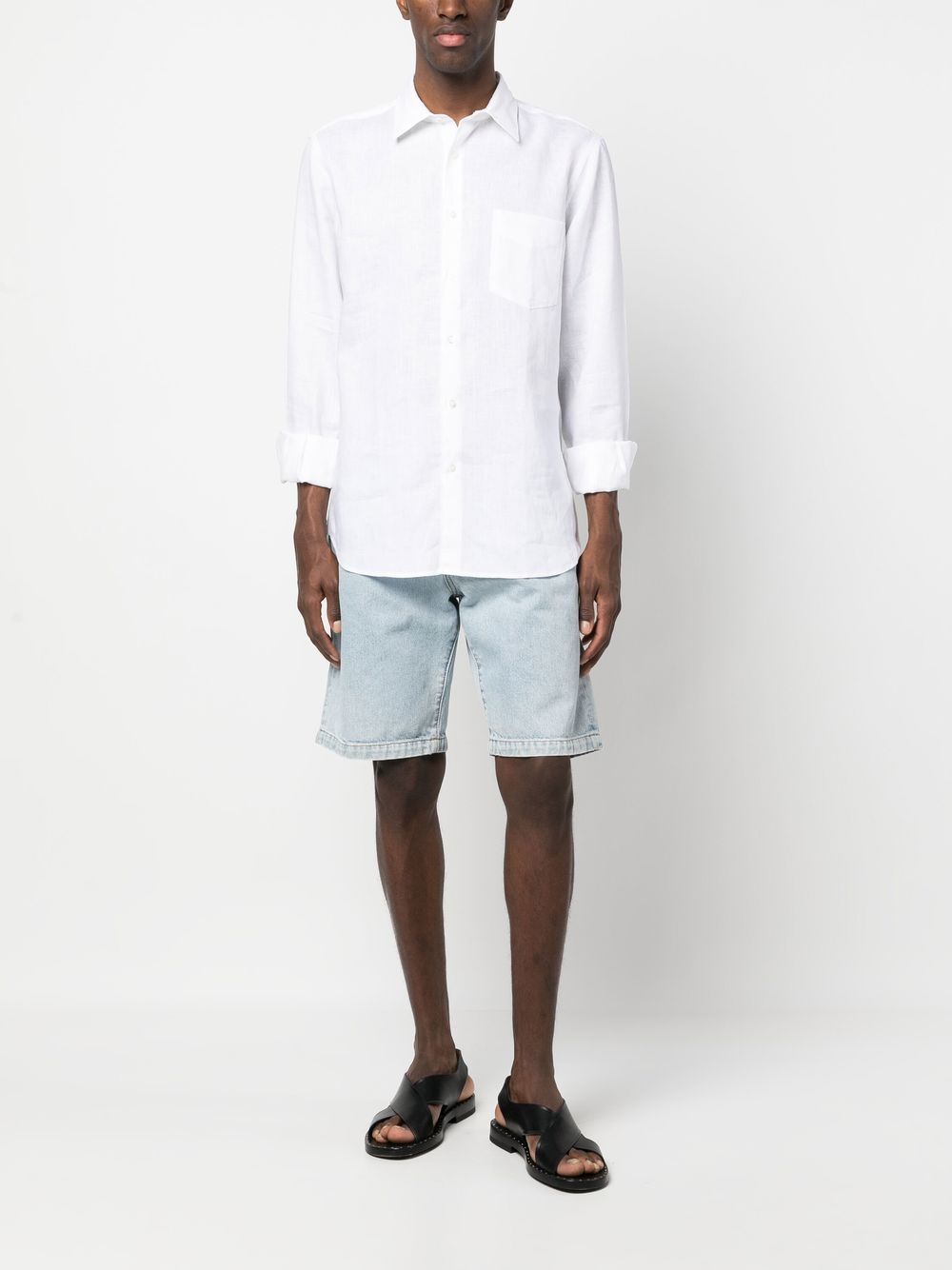 camicia sedici uomo bianca 