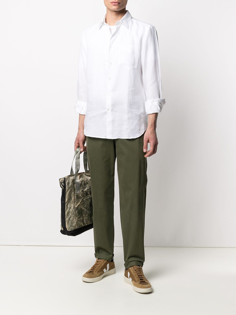 camicia sedici uomo bianca 