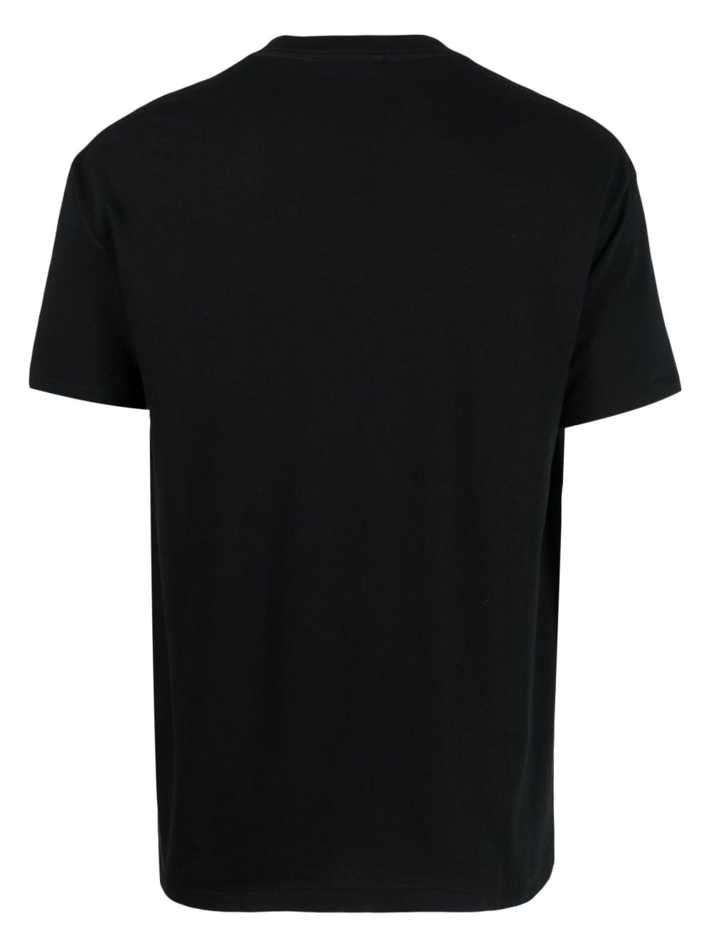 t-shirt seamless crew neck uomo nera 