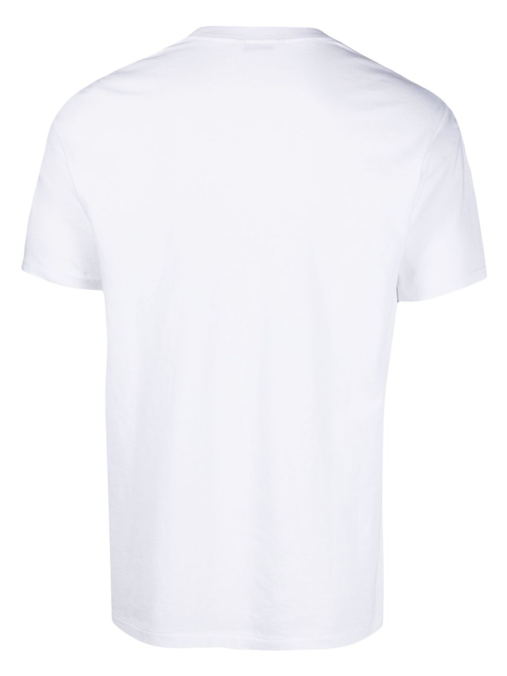 t-shirt seamless crew neck uomo bianca 