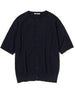 cardican manica corta uomo navy