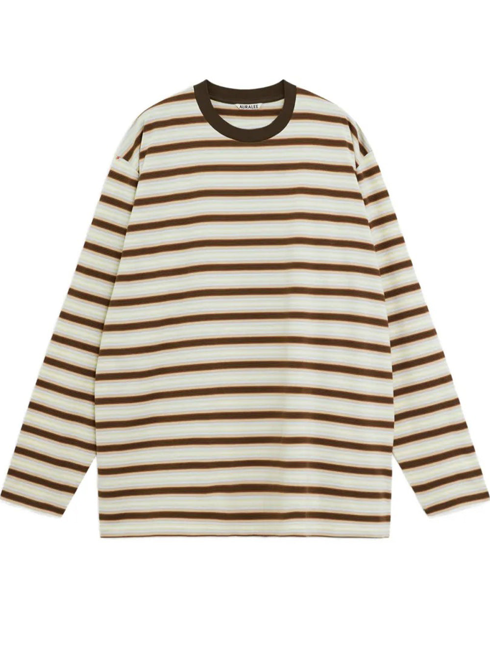 t-shirt l/s uomo marrone 