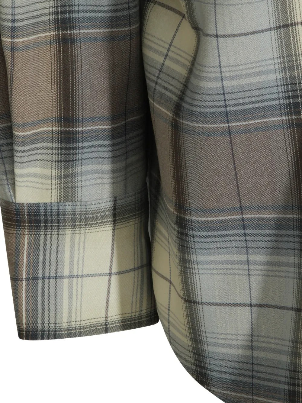 camicia super light wool uomo blu e grigia 