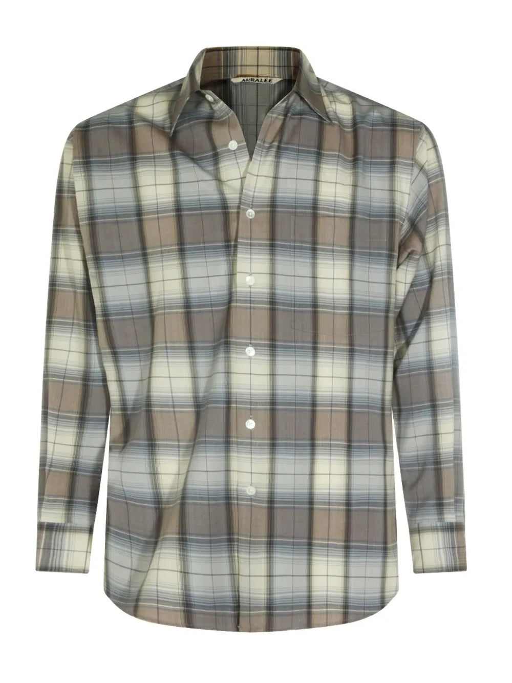 camicia super light wool uomo blu e grigia 