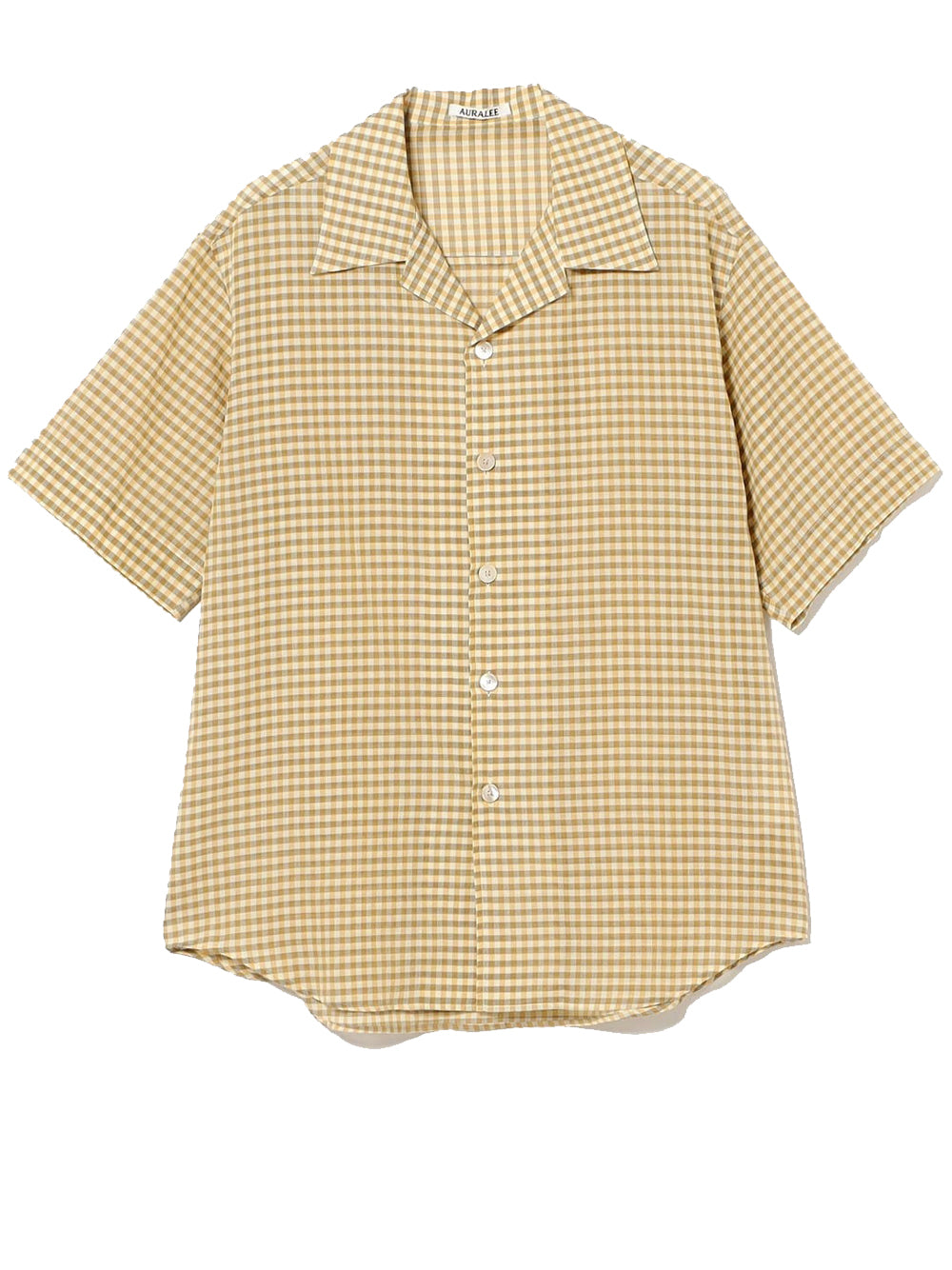 camicia airy h/s uomo mostarda 