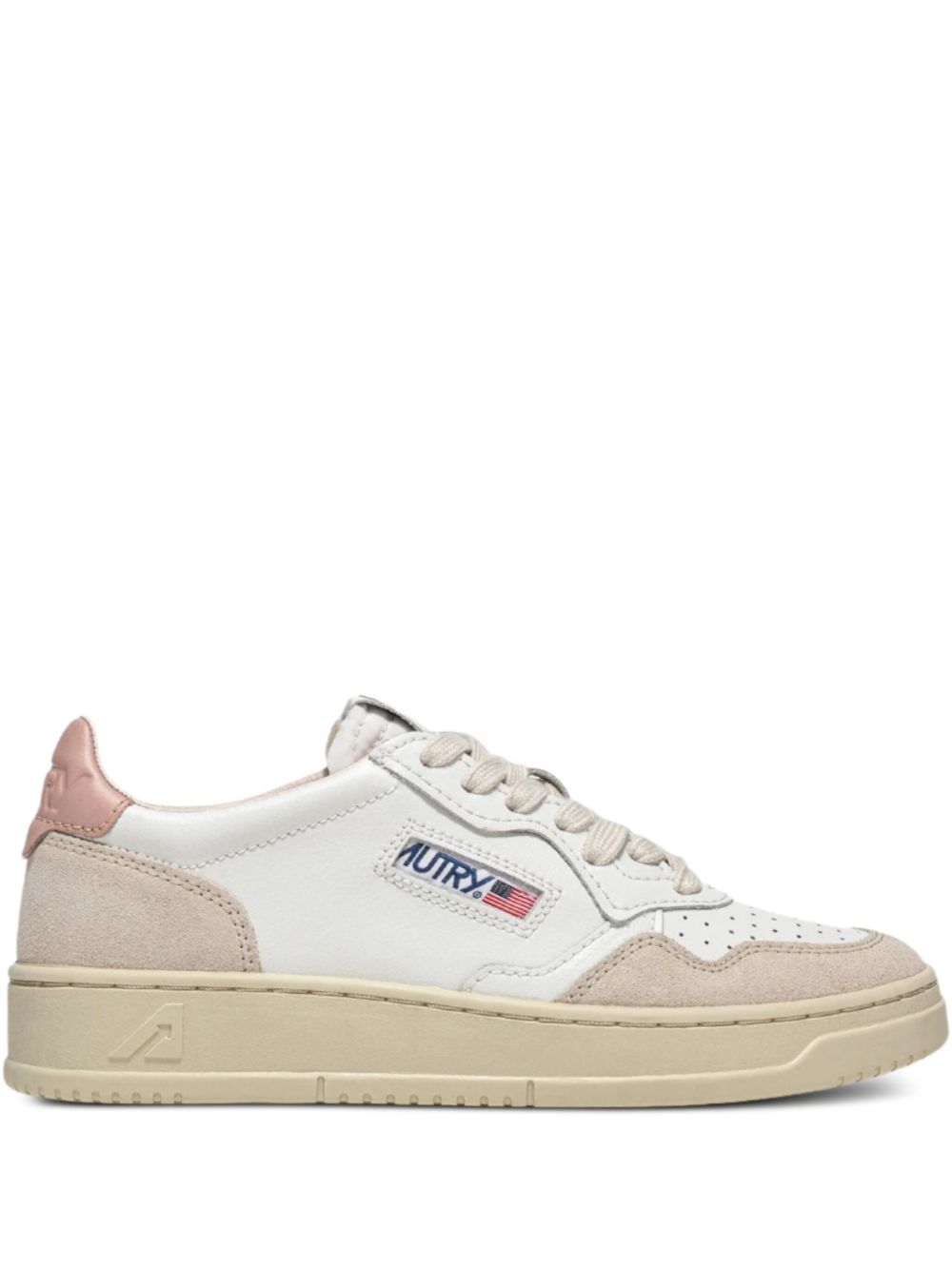 snekaers medalis low aulw LS37 bianche e beige 