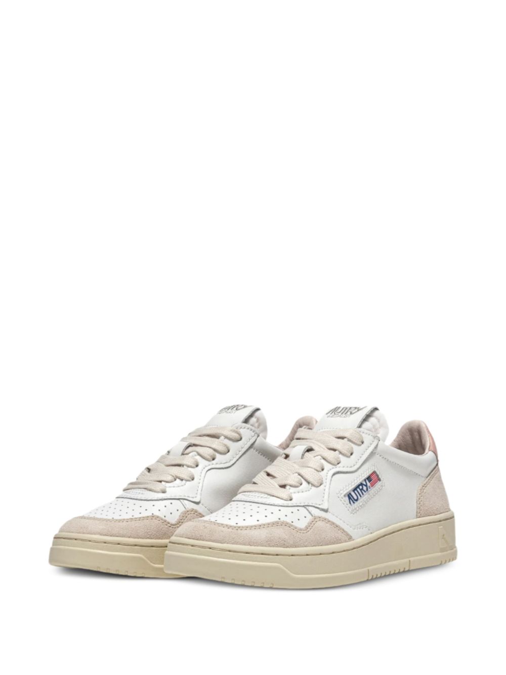 snekaers medalis low aulw LS37 bianche e beige 